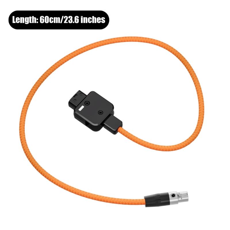 Professional D-Tap to 4Pin XLR Power Cable Nylon Braided 150W Connector Cable Replacement For Camera Film Production