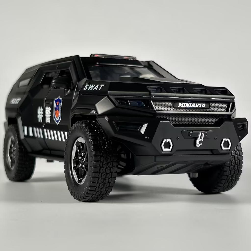 1:24 Rezvani Vengeance Offroad SUV Legierung Metall Druckguss Modellauto Heimdekoration & Sammlerstücke Hobby Display Feiertagsdekorationen