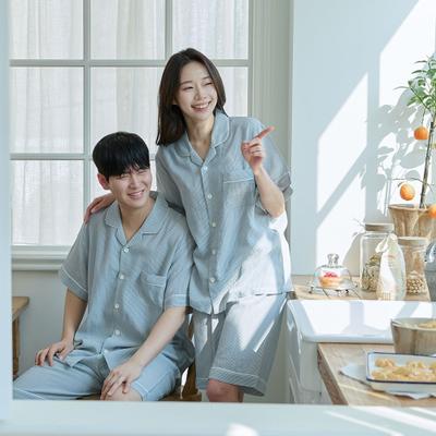 [JJINIYA] Unisex Mark Short Sleeve Pajama Set [Shipped from Korea] 100% Authentic
