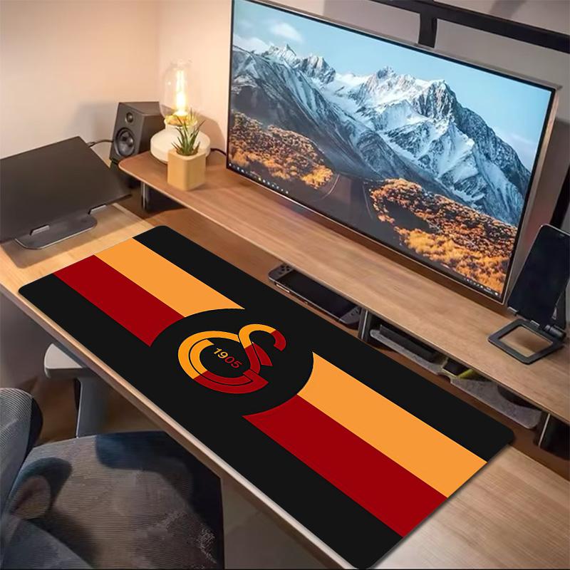 Galatasaray Print Kissen Rutschfest Laptop Tablet Großes Mauspadd XXL Matte Mini-PC Spielmatte Mit Verriegeltem Rand