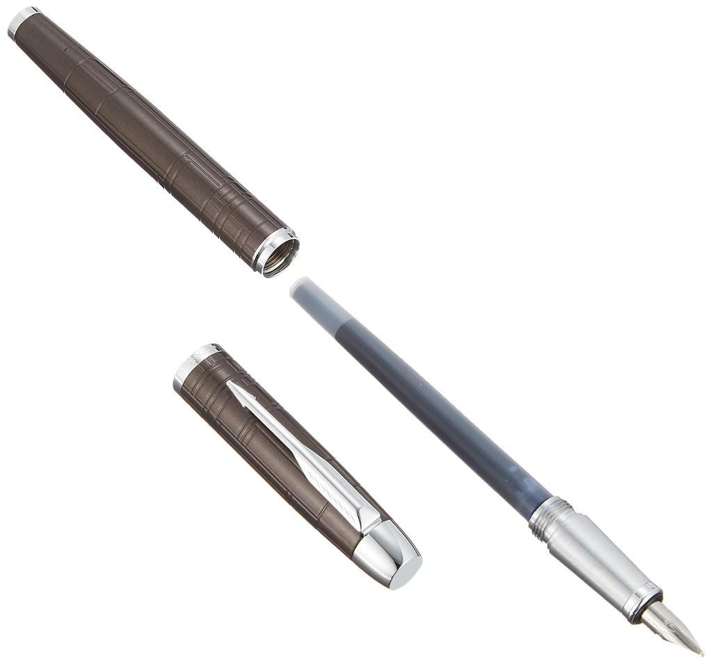 PARKER Premium Metallic Brown CT Fountain Pen, Medium Nib, IM, S0949700, Dual-Use, Officially Imported