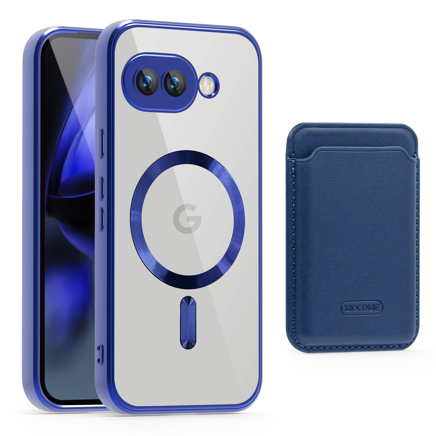 

Для Google Pixel 9a Магнітний Чохол TPU + PC Мобільний Чохол з Кишенею для Карт F