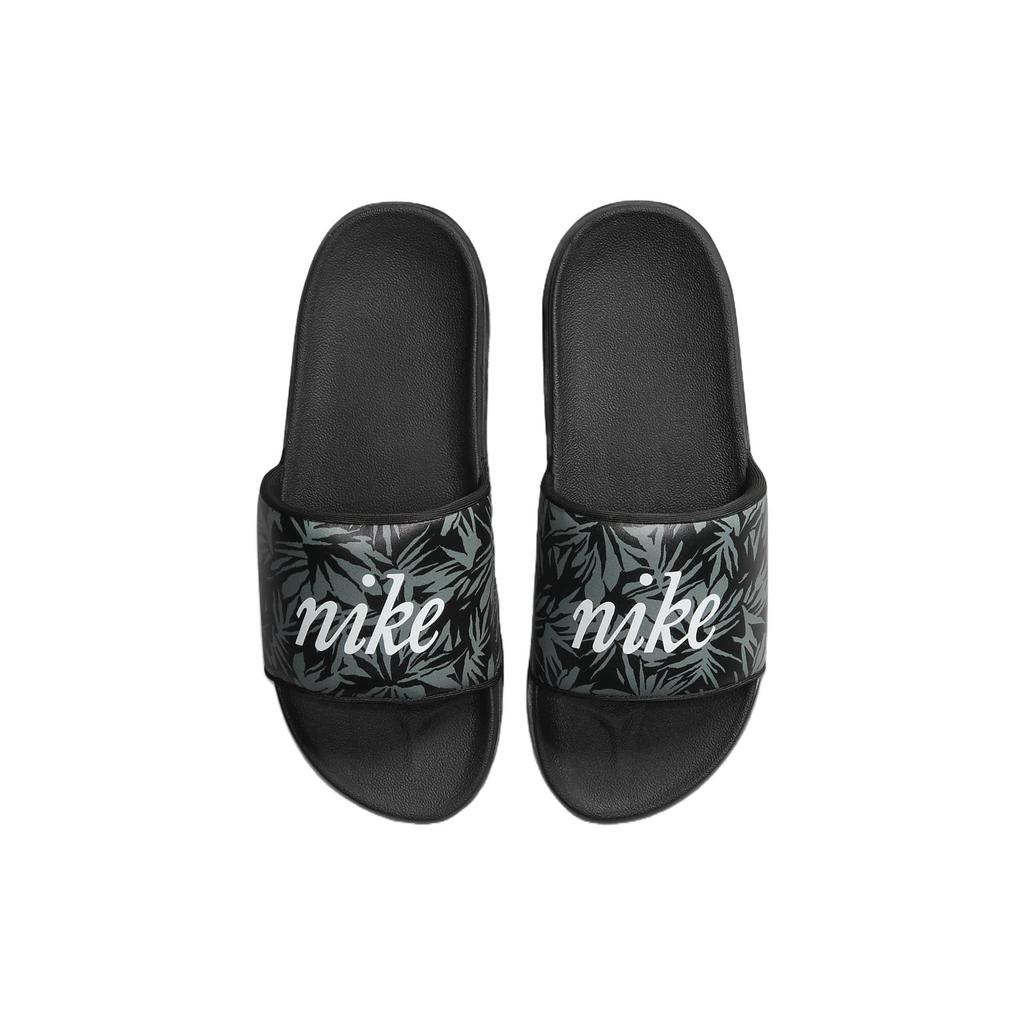 New Nike Offcourt Tropical Leaf Print Black Slide DV8355-001