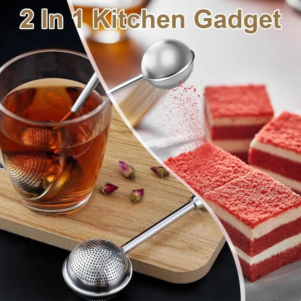 2025 New Stainless Steel Tea Infuser - 2Pcs Fine Mesh Tea Ball Strainer | Loose Leaf Tea Steeper Spoon Filter