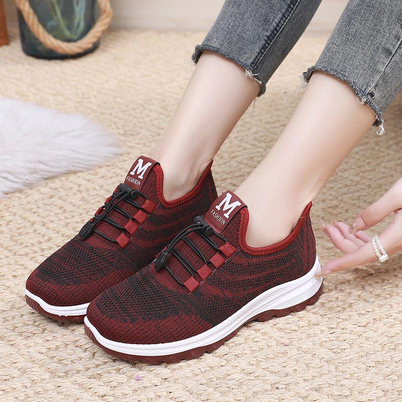 Chaussures d'hiver en coton, Chaussures pour femmes avec polaire épaisse pour la chaleur, Chaussures de sport et de loisirs, Bottes en coton à semelle souple antidérapante