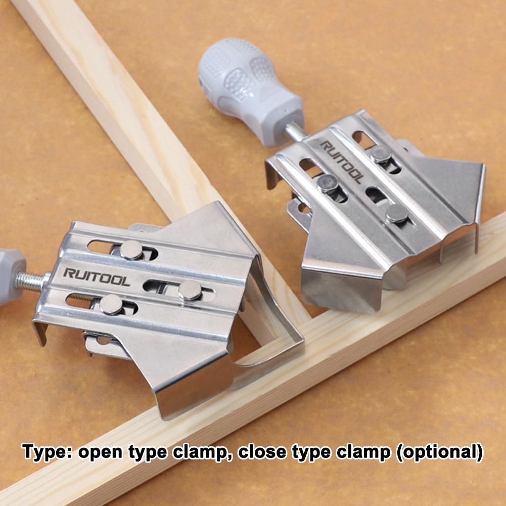 Stainless Steel Right Angle Clamp Versatile Woodworking Tool for Precise 90Degree Fixing Clamp for