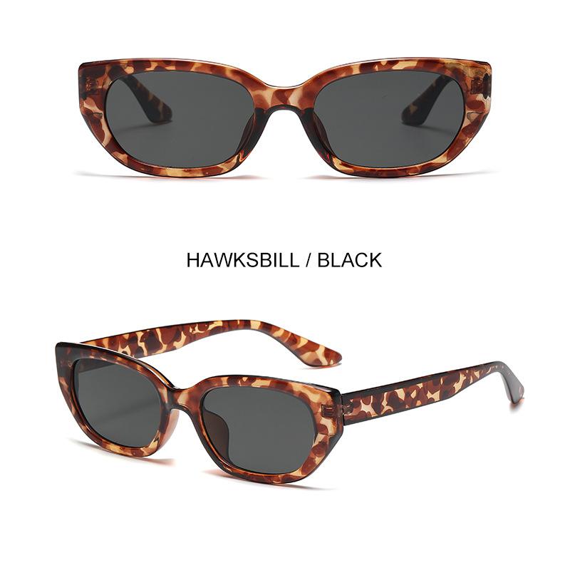 Dámské sluneční brýle, High-end, Anti-UV, Malý rámeček, Korejský styl Retro Kočičí oči
