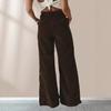 Podzimní a zimní nadměrné velikosti s vysokým pasem tenké ležérní rovné kalhoty dámské kalhoty