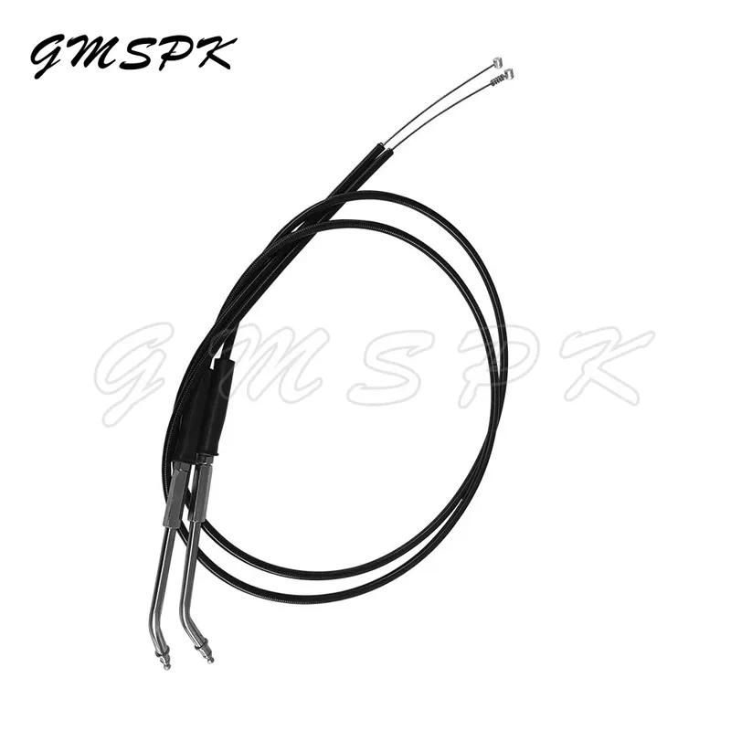 1 Set Motorcycle 180cm Clutch Line 130cm Lengthened Throttle Cable Fit for Harley Sportster 883 1200 Dyna Softail Heritage Road