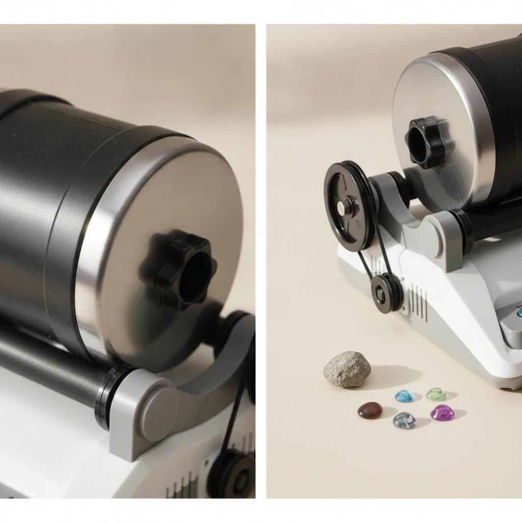 Tumbling Rock Electric de Masă cu Materiale de Lustruit Kit Compact pentru