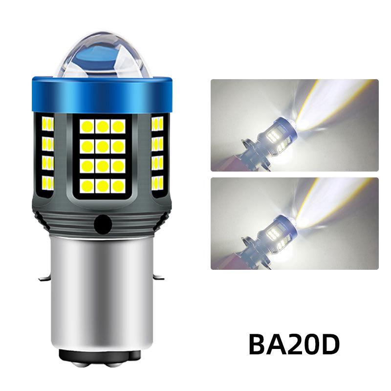 Dual-Color High-Power Motorcycle Headlight H4 H6 P15D BA20D