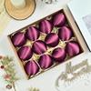 12Pcs 6cm Flocked Christmas Ornaments – Shatterproof Velvet Ball with Metal Buckle, Hanging Xmas Tree Decor for Holiday Party