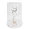 2 Tier Round Blind Box Display Case Rotatable Dust Proof Ample Space Stackable Blind Box Display Case