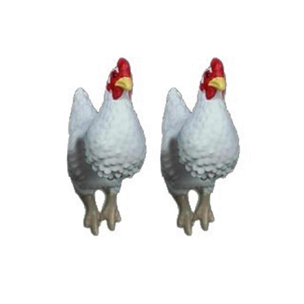 Orecchini Pollo Divertenti Fatti a Mano Gioielli Animali da Fattoria Orecchini Pollo Leggeri Dipinti a Mano Orecchini Eleganti Retrò Regali Divertenti