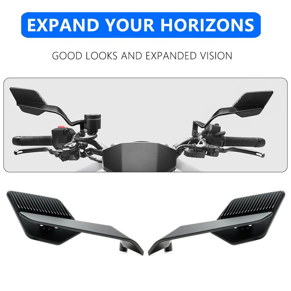 1 Pair Motorcycle 360° Rotation Side Rearview Mirror Fit For Honda CB650R CB650F