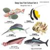 Children's Early Education Ocean Fish Model Toy: Megalodon, Whale Shark, Tuna