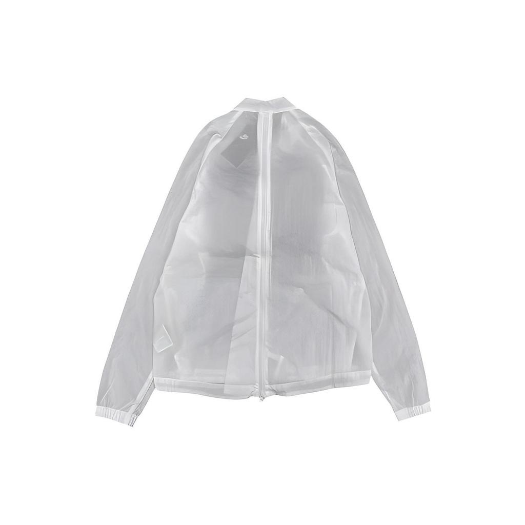 Nike Printed Logo Zip-Up Long Sleeve Jacket Spring Women jackets White DC3942-100