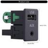 Easy Installation USB AUX Switches Plug with Cable Replacement AUX USB Switches Port Socket & Cable for B6 B7 RCD510