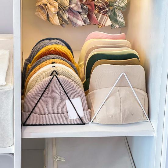 Hat Storage Rack Baseball Cap Organizer Multiple Compartments Durable Construction Space-Saving Universal Hat Stand