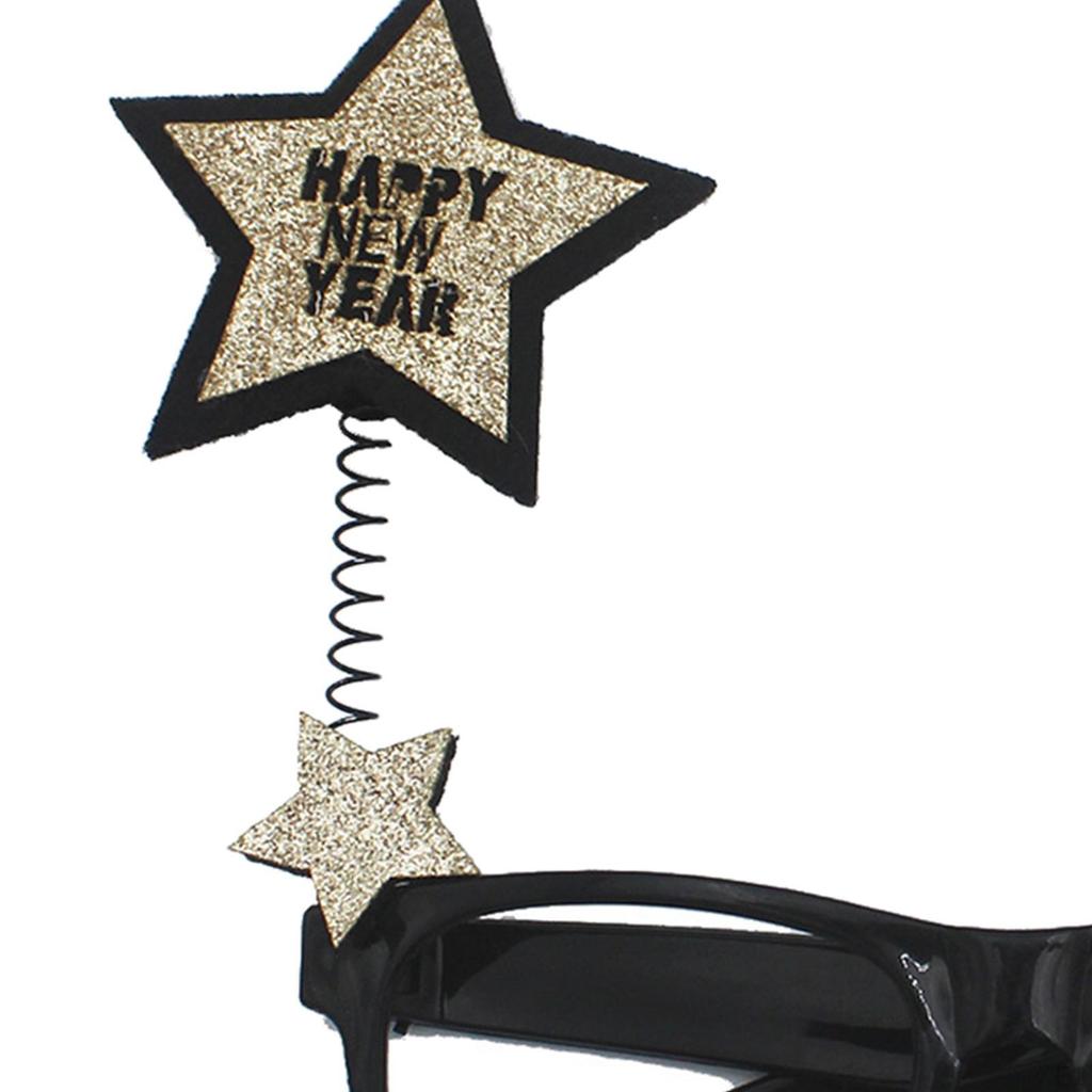 Year Glasses Frame Photo Prop Costume Accessory Booth Props for Festival Decor