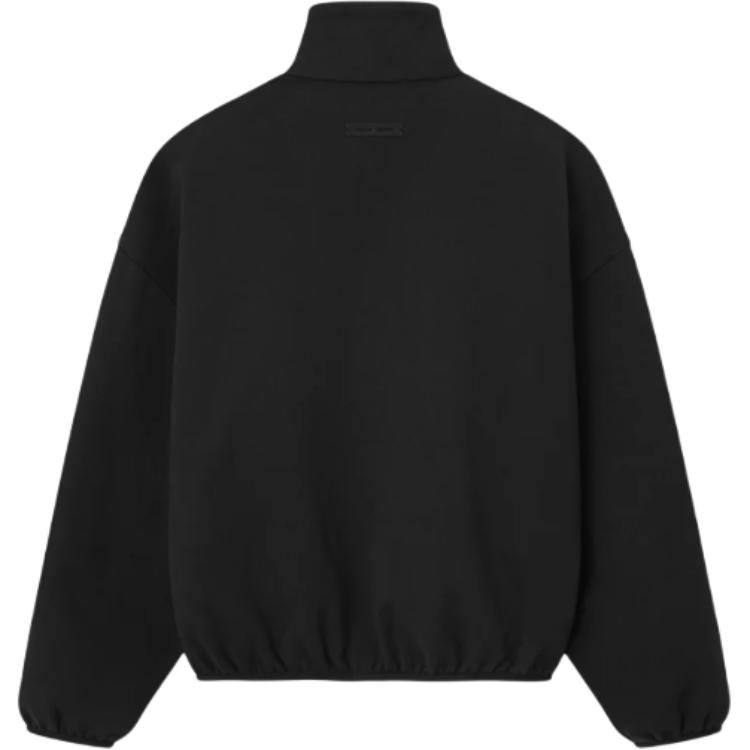 Fear of God Essentials Modern Track Jacket With Piping Jet Black/Cloud White Men Outerwear 202SP256890F