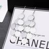 European and American Earrings, Fashionable Styles, Fashionable Metallic Exaggerated Tassels, Elegant Long Trendy Element Earrings and Pendants