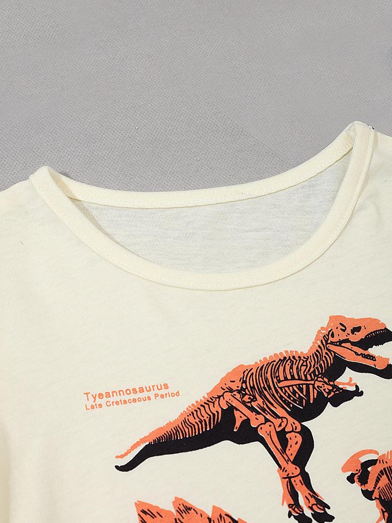 Autumn Boys' Dino Print Long-Sleeve T-Shirt