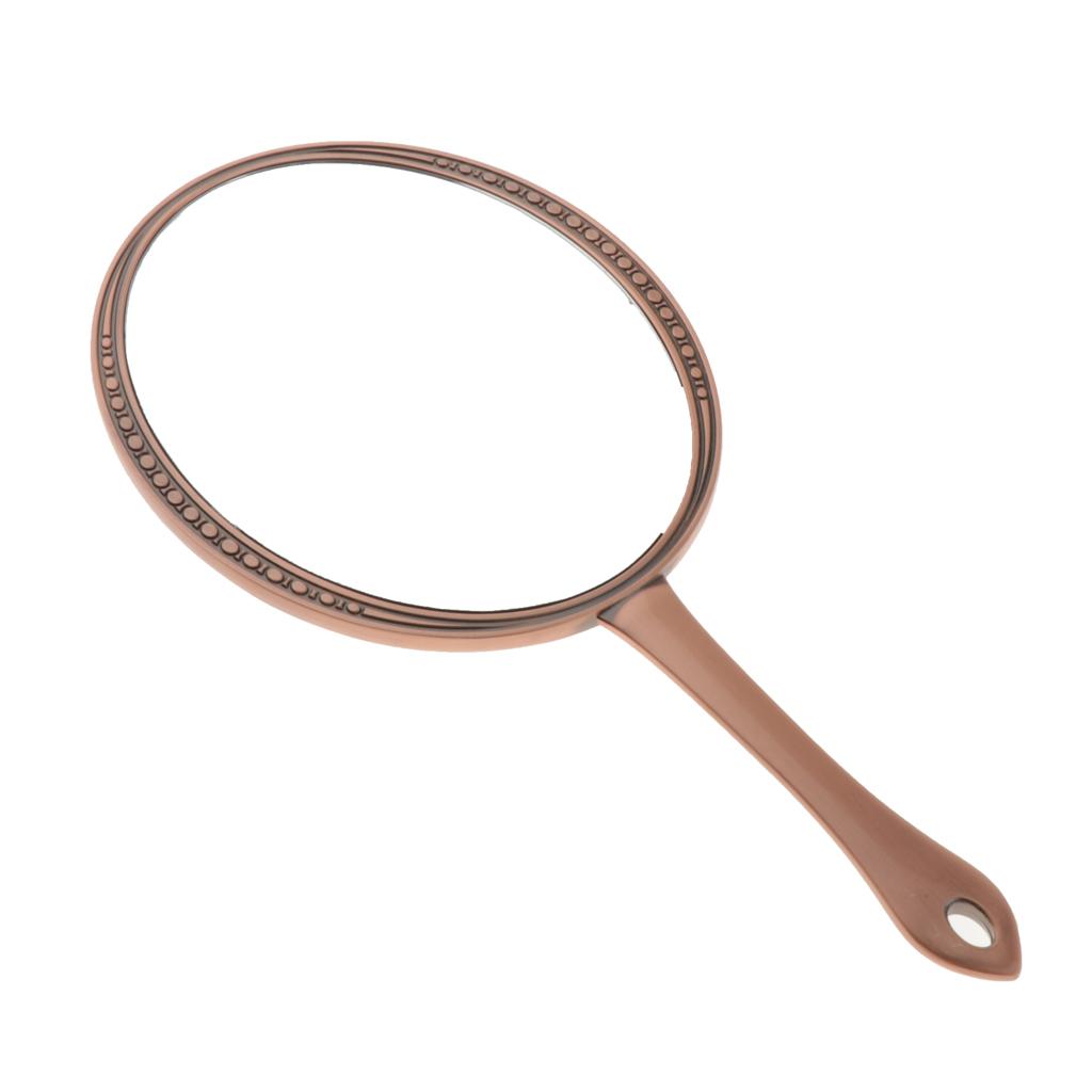 Handheld Cosmetic Shaving Mirror Hand Beauty Vanity Single Side Mirror