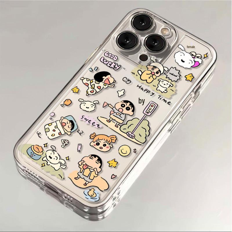 

Crayon Shin-chan iPhone Case: Fits 11, 12, 16, 17 Pro Max, XR; Full Coverage, Drop-Proof, Soft Design iPhone 17