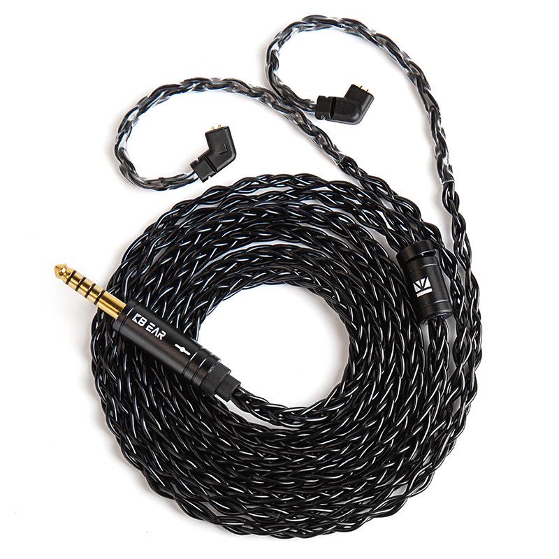 2025 KBEAR ST-12plus Earphone 2m 8-Core OFC Balanced Upgrade Cable