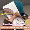 Ladies' Cat Eye Reading Glasses Female and Maler High Definition Blue Light Blocking Presbyopia Eyeglasses Diopter 0 To +4.0