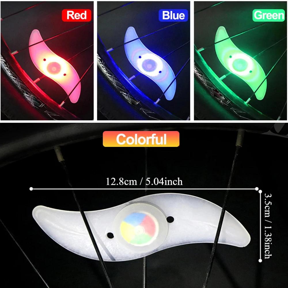 Waterproof Bicycle Wheel Spoke Light - 3 Modes for Safety and Visibility - Easy Installation - Ideal for Mountain and Road Bikes