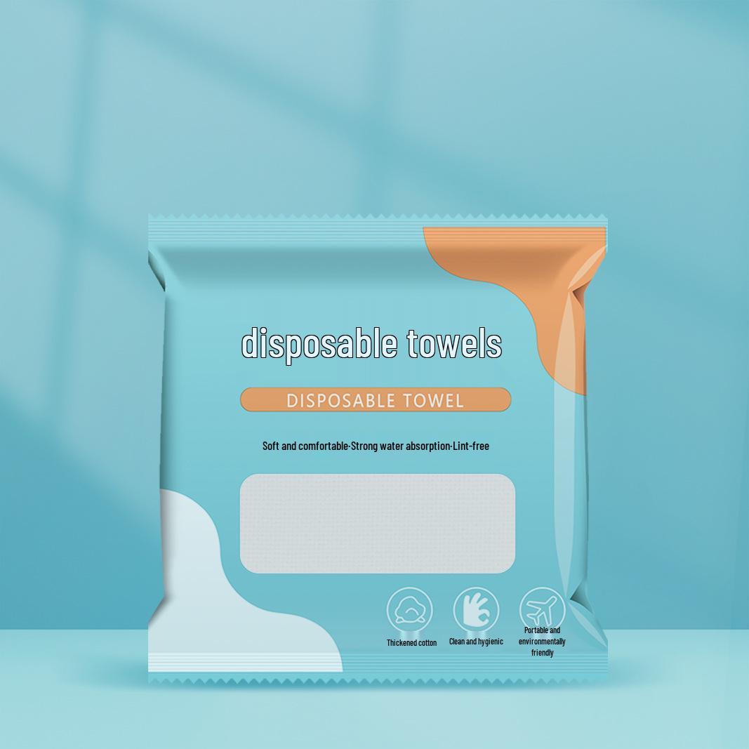 

Одноразовые полотенца из чистого хлопка в индивидуальной упаковке – Безворсовые, толстые, с жемчужным узором для салона красоты и умывания лица Displayed Size (Thickened)