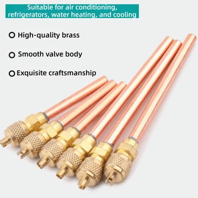 Servisný ventil 1/4'' Hrúbka 0,6 MM 63/120 MM Prístupový ventil Klimatizácia Chladenie Prístupový ventil