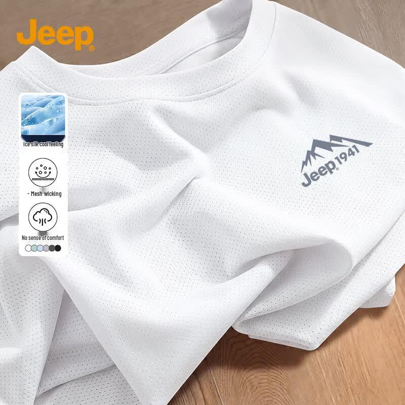 JEEP Unisex Lightweight Quick Dry T-Shirt 4XL