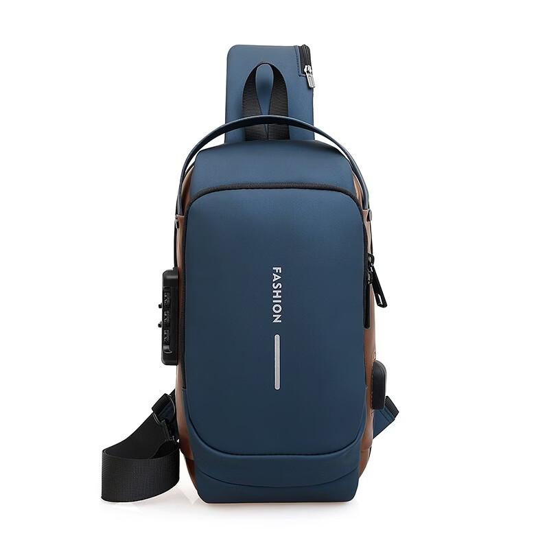 OGAR Men's Anti-theft USB Charging Crossbody Chest Bag