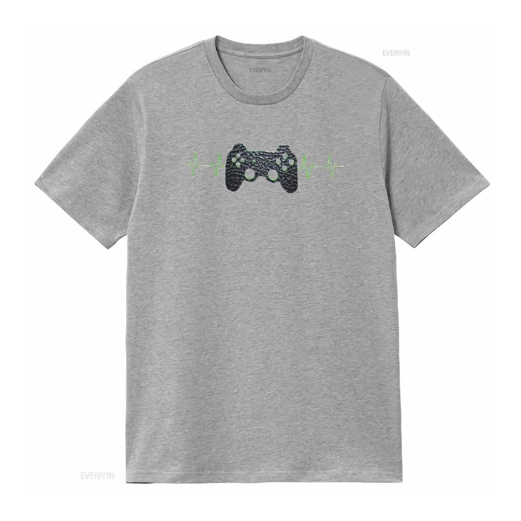 Gamer Heartbeat Video Games Gaming Boys T Shirtns Boy Shirt White Large Vintage Washed Stretched Breathable Designer Clothes