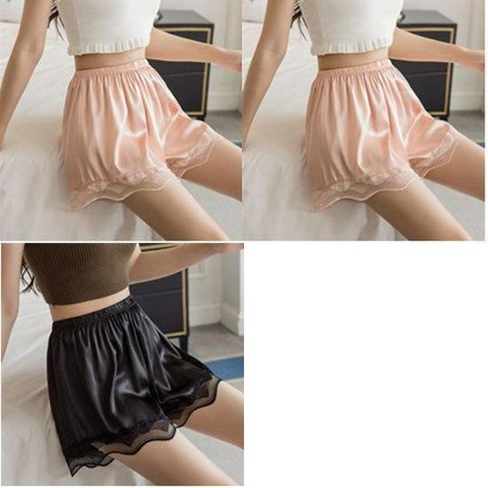 Ice Silk Women's Mid-Waist Loose Safety Shorts - Lightweight Summer Base Layer