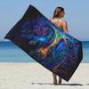 Strandtuch mit Galaxie-Print - Weiches, saugfähiges Handtuch für Weltraumliebhaber, lebendiges und einzigartiges Design für den täglichen Gebrauch und Komfort