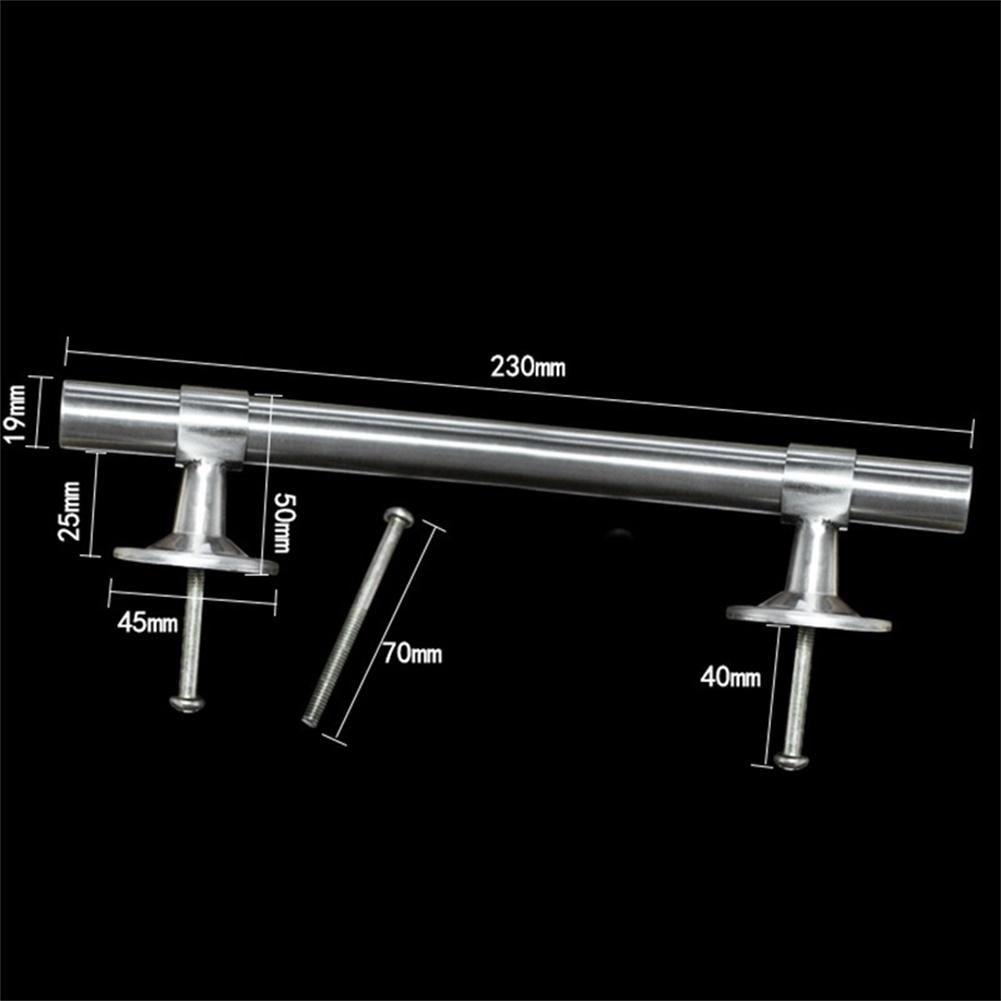 2pcs Stainless Steel Adjustable Aluminum Alloy Double Opening Door Handle for Sliding Barn Garage Fence Cabinet Bathroom Doors