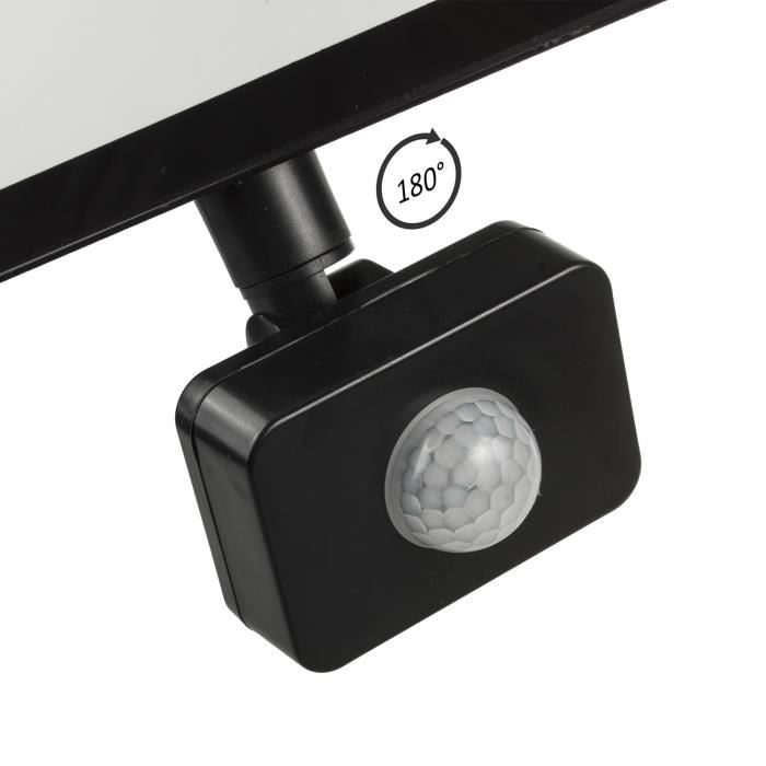 Projecteur LED Avec Détecteur De Mouvement Maclean Slim 30W 2400lm Blanc Chaud (3000K) IP44 MCE630 WW PIR