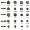 20Sets/Pack 10-15Mm Metal Snap Buttons Sewing Accessories Botones Snaps Button For Clothing Bags Leather Pressure Snap Fasteners