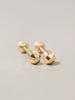 Minimalpiercing 14K Shining Round Cut Piercing Earrings