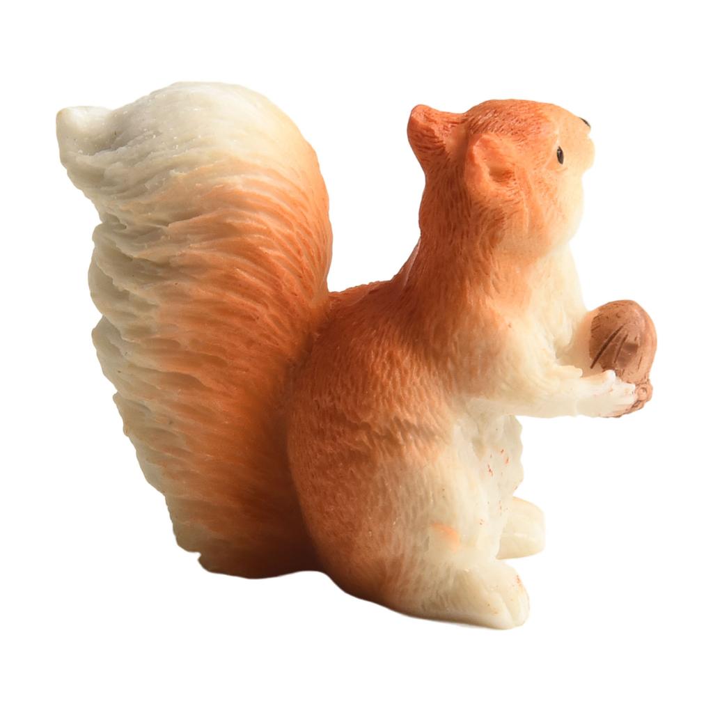 Cute Decorative Piece Adorable Resin Squirrel Model to Brighten Up Your Space with Natural Charm and Character
