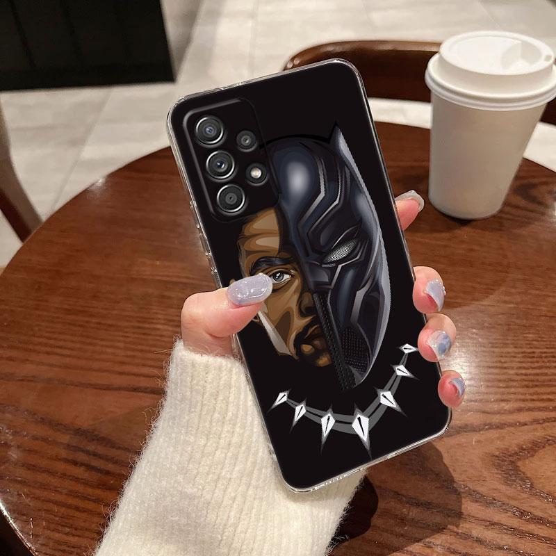 

Прозрачный чехол Marvel Черная Пантера для Samsung Galaxy A57 A37 A56 A36 Чехлы A55 A54 A35 A26 A07 A17 A16 A06 A36 A15 Ударопрочная крышка Galaxy A50