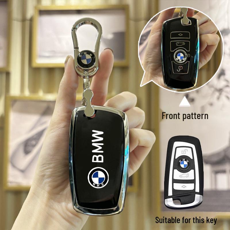 BMW Key Cover for 3, 5, X1, X2, X3, and X5 Series - Fits 1 Series, 320li, 325li, 530 Models.