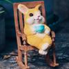 Creative Cartoon Small Frog Rocking Chair Decorations, Courtyard Balcony Landscaping, Office Desktop Resin Animal Crafts