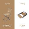 Outdoor Folding Sauna Chair Beach Gardening Fishing Camping Aluminum Alloy Stool Fishing Lightweight Stools Tools For Relaxing