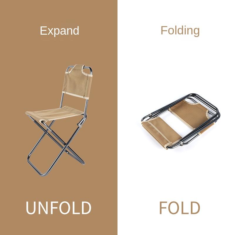 Outdoor Folding Sauna Chair Beach Gardening Fishing Camping Aluminum Alloy Stool Fishing Lightweight Stools Tools For Relaxing