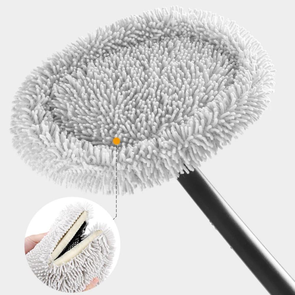 15° Bend Car Cleaning Brush Long Handle Cleaning Mop Chenille Broom Chenille Broom Dual Brush Home